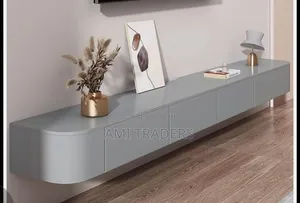 Grey Floating Tv Stand 8ft.