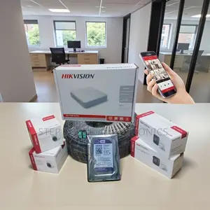 Hikvision 2mp 4 Camera CCTV Kit With DVR and Smartphone Live Streaming