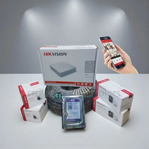 Hikvision 2mp 1080p CCTV Complete Security Kit With DVR and Hard Disk