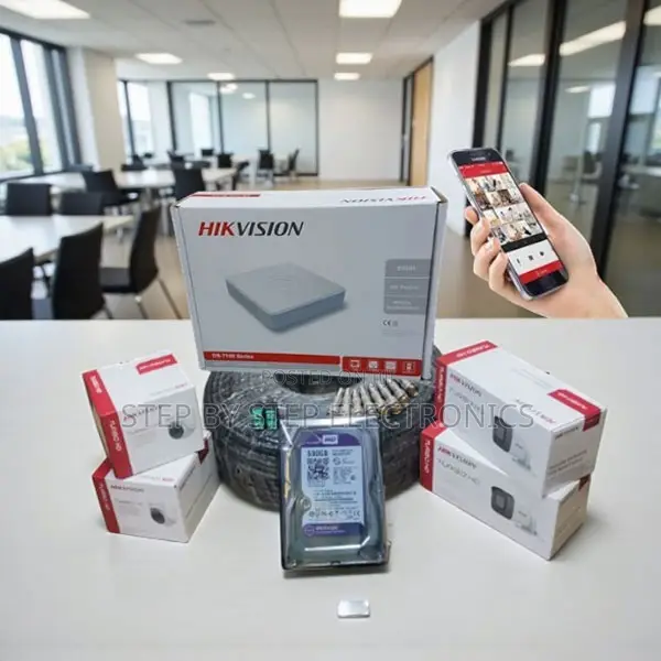 Hikvision 1080p 2mp CCTV Kit With Motion Detection and DVR Recorder