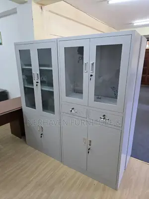 Office Cabinet With Glass Doors – Files Storage