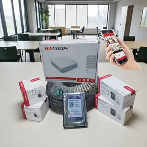 4 Hikvision 2mp Cameras 1080p DVR Kit Waterproof Night Vision System