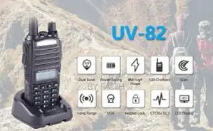 Genuine Baofeng Uv-82 Dual Band Two Way Radio Walkie Talkie