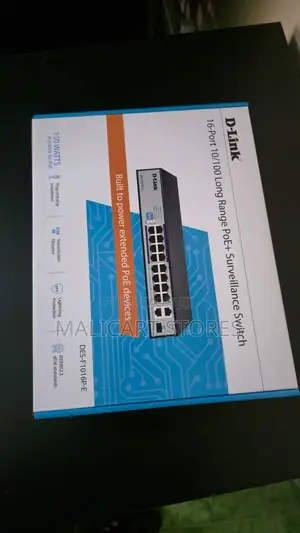 D-Link 16 Port 10/100 Long Range Poe+ Surveillance Switch