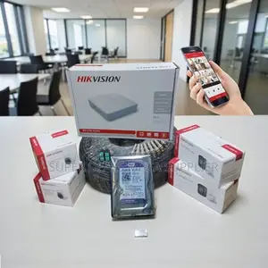 Hikvision 4 Camera 2mp CCTV Kit With 50m Cable, DVR and Cloud Support