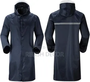 Unisex Waterproof Raincoat Long Trench Coat Jacket Adults