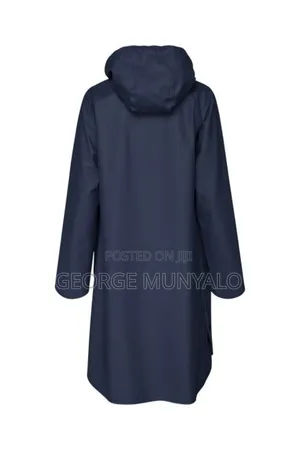 Plain Lined Hooded Raincoat