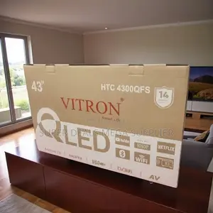 Vitron 43 Inch Qled Smart Android Tv With Bluetooth and Wifi