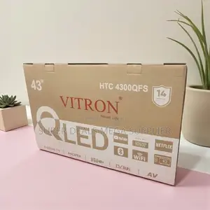 Vitron 43 Inch Qled Frameless Smart Android Hd Digital Led TV