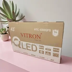 Vitron 43 Inch Qled Smart Tv With Inbuilt Decoder and Netflix