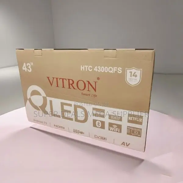 Vitron 43 Inch Qled Smart Android Tv With High Definition Display