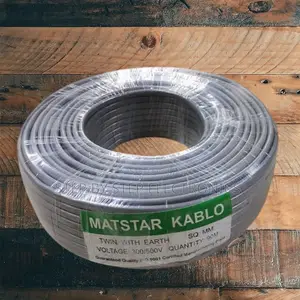 2.5mm Twin Earth Flat Electrical Cable 3 Core PVC Insulated 90m