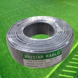 2.5mm Twin With Earth Flat Electrical Wiring Cable PVC 3 Core 90m