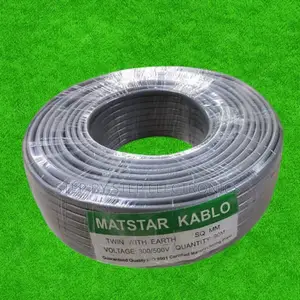 PVC Coated 3 Core 2.5mm Twin With Earth Electrical Wiring Cable