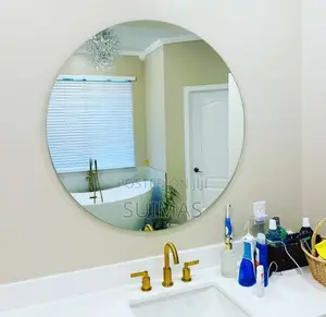 Circular Frameless Mirror – 80cm