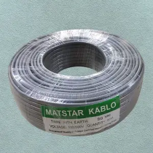 Matstar 1.5mm Twin Earth Flat PVC Electrical Wiring Cable 90m