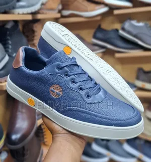 Blue Casuals Timberland Leather Shoes