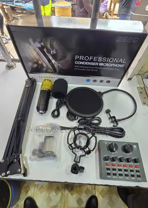 V8 Condenser Microphone With Live Recording