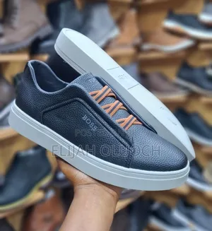 Black Boss Casual Leather Shoes