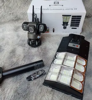 Ai Solar 2 in 1 Security CCTV Camera 2-in-1 3 Lens Security Camera