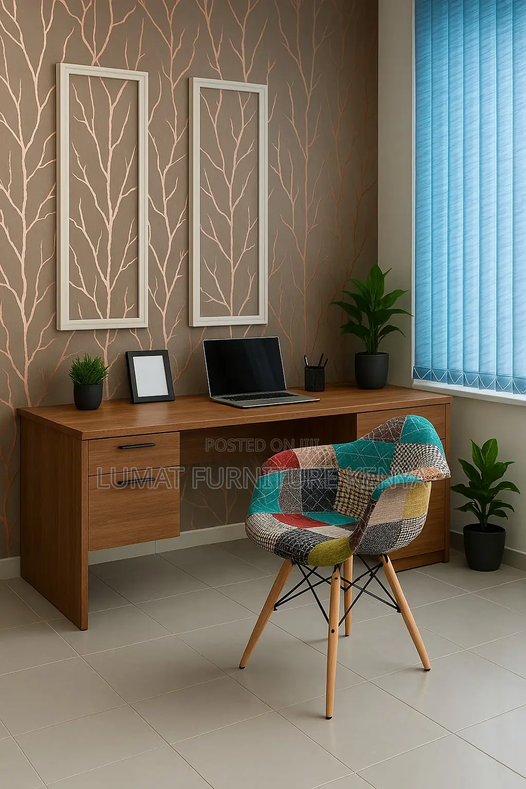 Trendy Multitone Accent Armchair