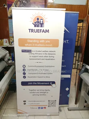 Pull Out And Display Narrow Base Roll-up Banner
