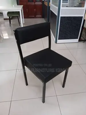 Space-Saving Black Office Chair