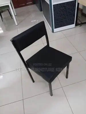 Space-Saving Black Office Chair