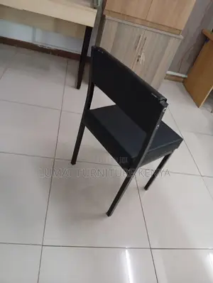 Space-Saving Black Office Chair