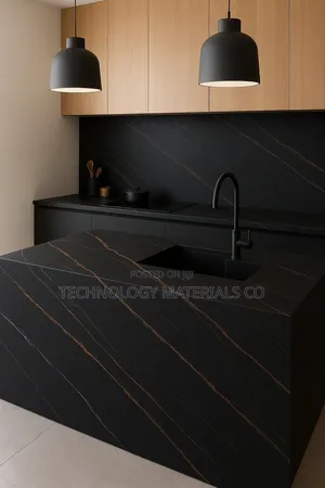 New Larent Black Sintered Stone 8.8ft By 3.9ft