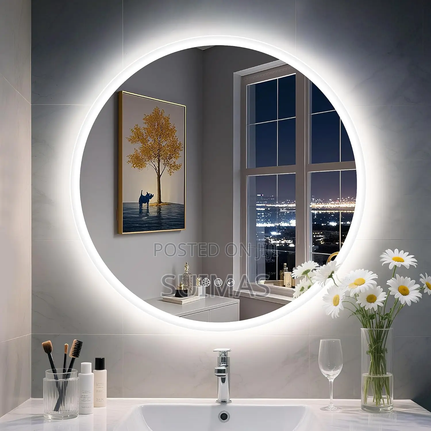 Smart Touch Led Bathroom Mirrors With Bluetooth