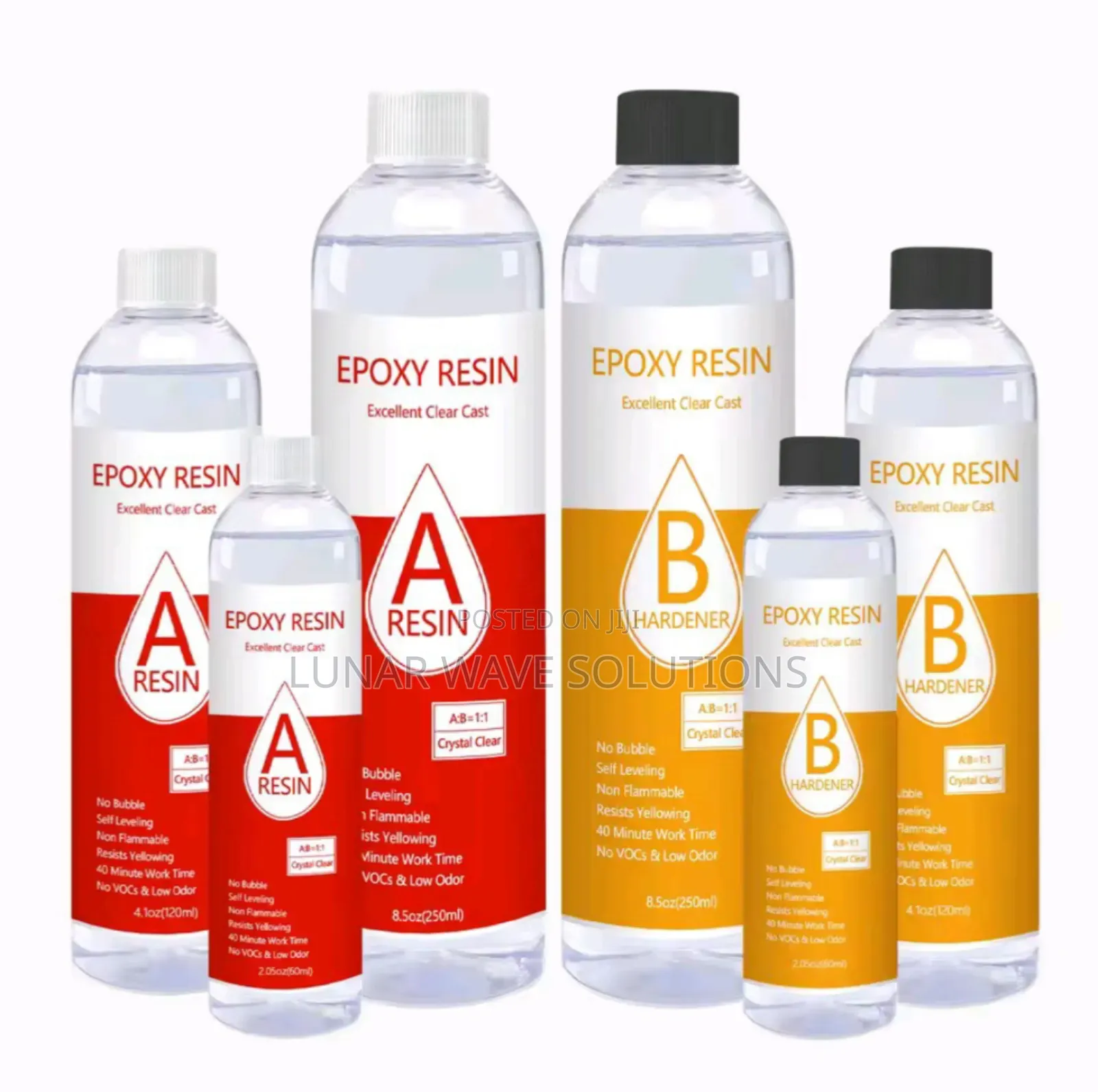Crystal Clear Epoxy Resin Kit (2:1 Ratio)