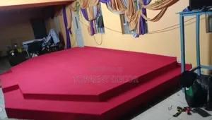 Church Altar Red 4mm Thick Washable Wall To Wall Carpets
