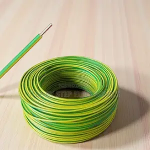 Reliable Yellow Green 1.5mm Pvc Coated Electrical Wiring Cable