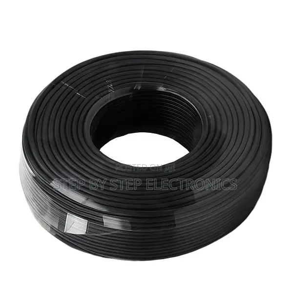 Premium 2.5mm Black Single Core Solid Electrical Cable