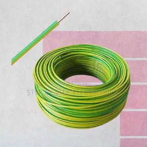 Yellow Green Electrical Wire 2.5mm PVC Insulated Solid Core Cable