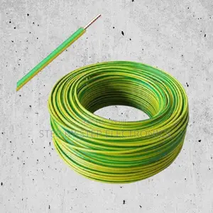 Yellow Green 2.5mm PVC Electrical Wire Heavy Duty Long Lasting