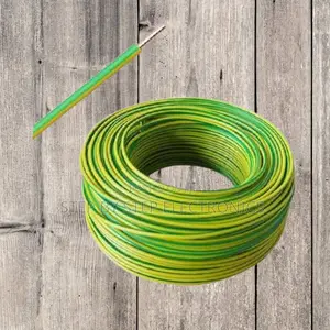 Long Life 2.5mm Yellow Green PVC Electrical Wire Solid Core Cable