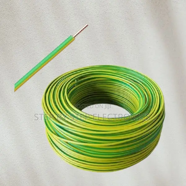 High Performance 2.5mm Yellow Green PVC Electrical Wiring Cable