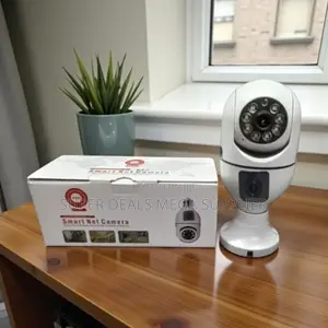 Dual Lens 2mp Hd Wireless Bulb Camera With Night Vision Ir