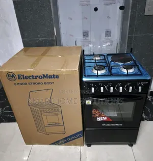 Electromate 3 Gas + 1 Electric Hotplate Standing Cooker 50×55 Cm