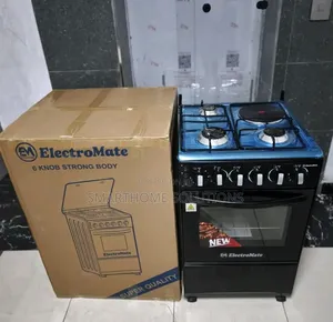 Electromate 3 Gas / 1 Electric Plate Cooker 50×55 Cm – Electric Oven,