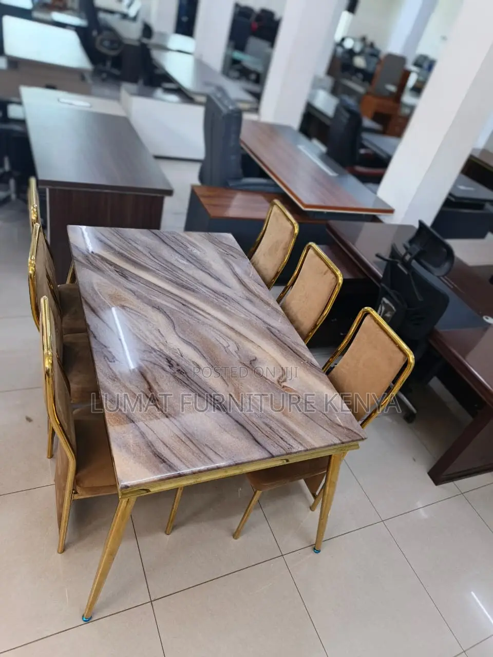Modern Golden Dinning Set