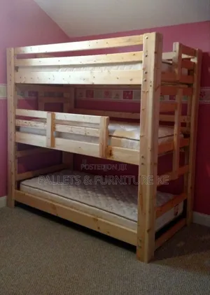 Hard Pine Triple Decker Bed