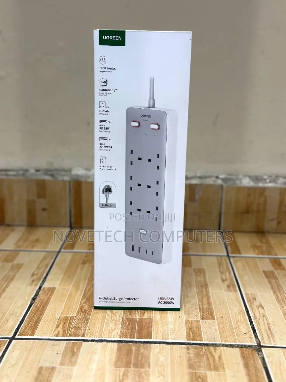 Ugreen S551 6-outlet Surge Protector Extension