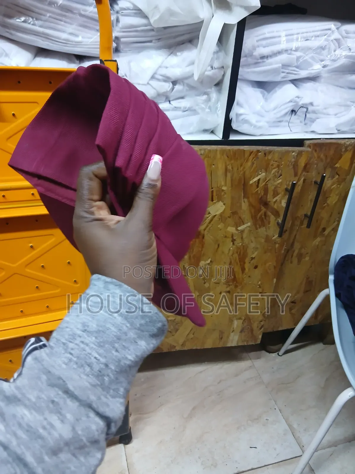 Maroon Buckle Caps