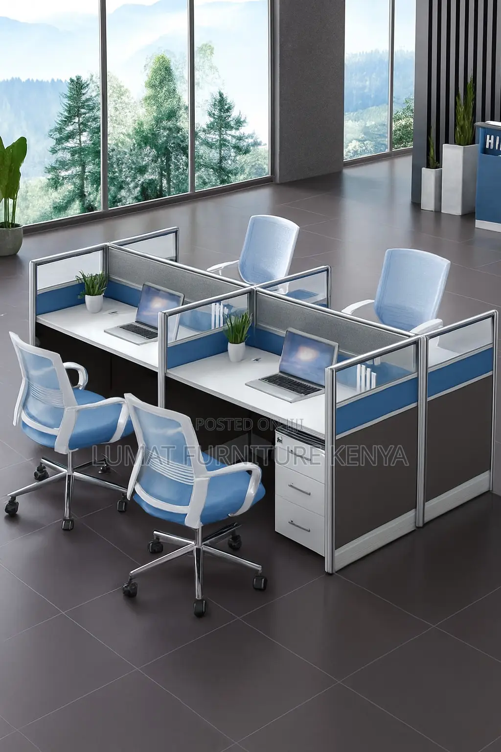 4 Way Staff Workstation