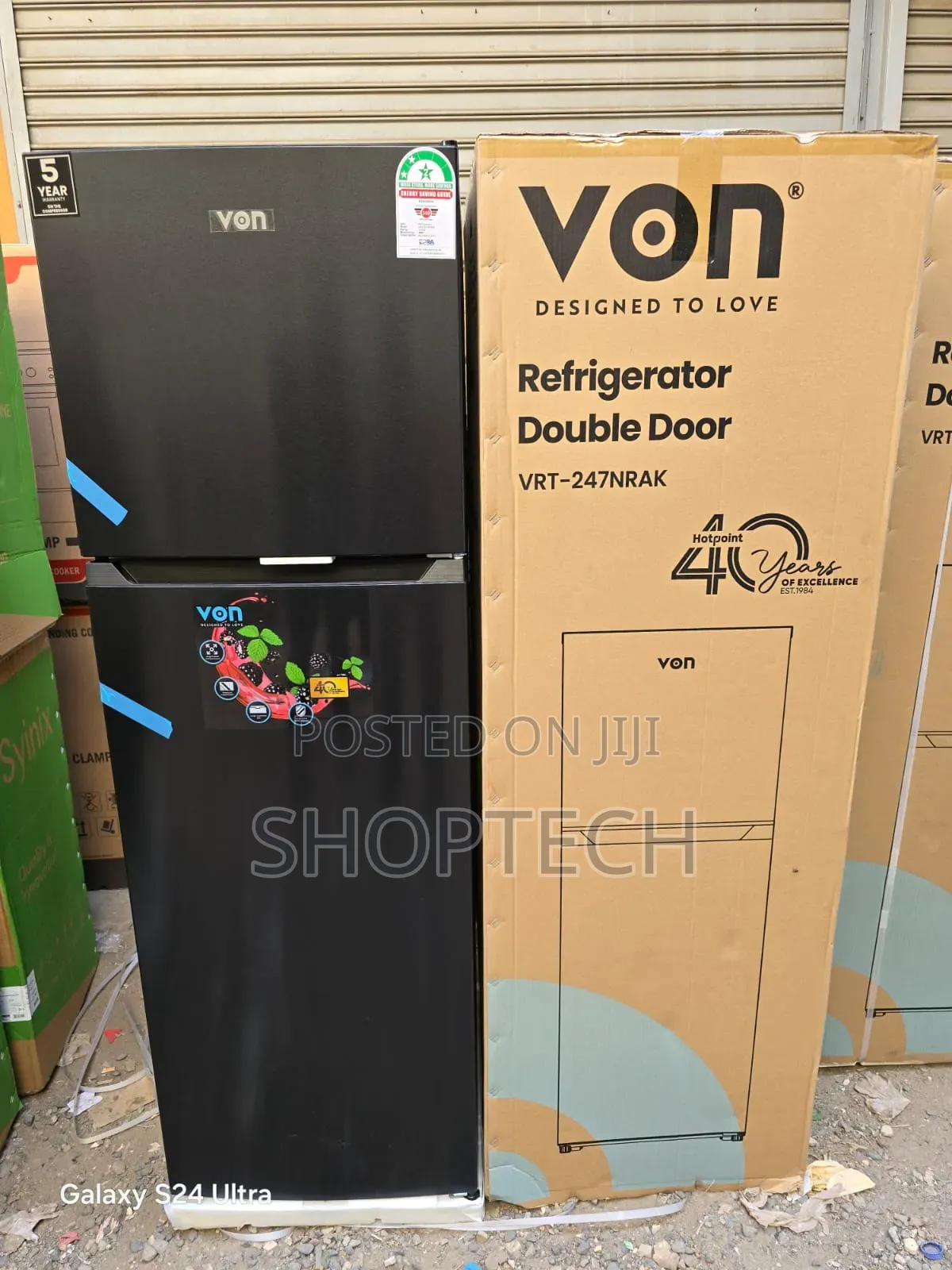 Von 247 Litres Nofrost Double Door Refrigerator