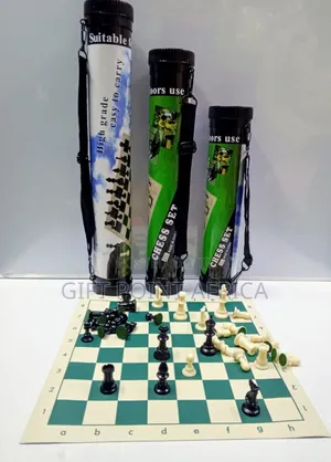 Chess With A Foldable Mat For Both Adults And Kids