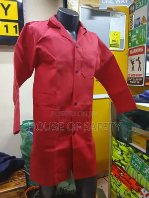 Industrial Red Dust Coats Full Length
